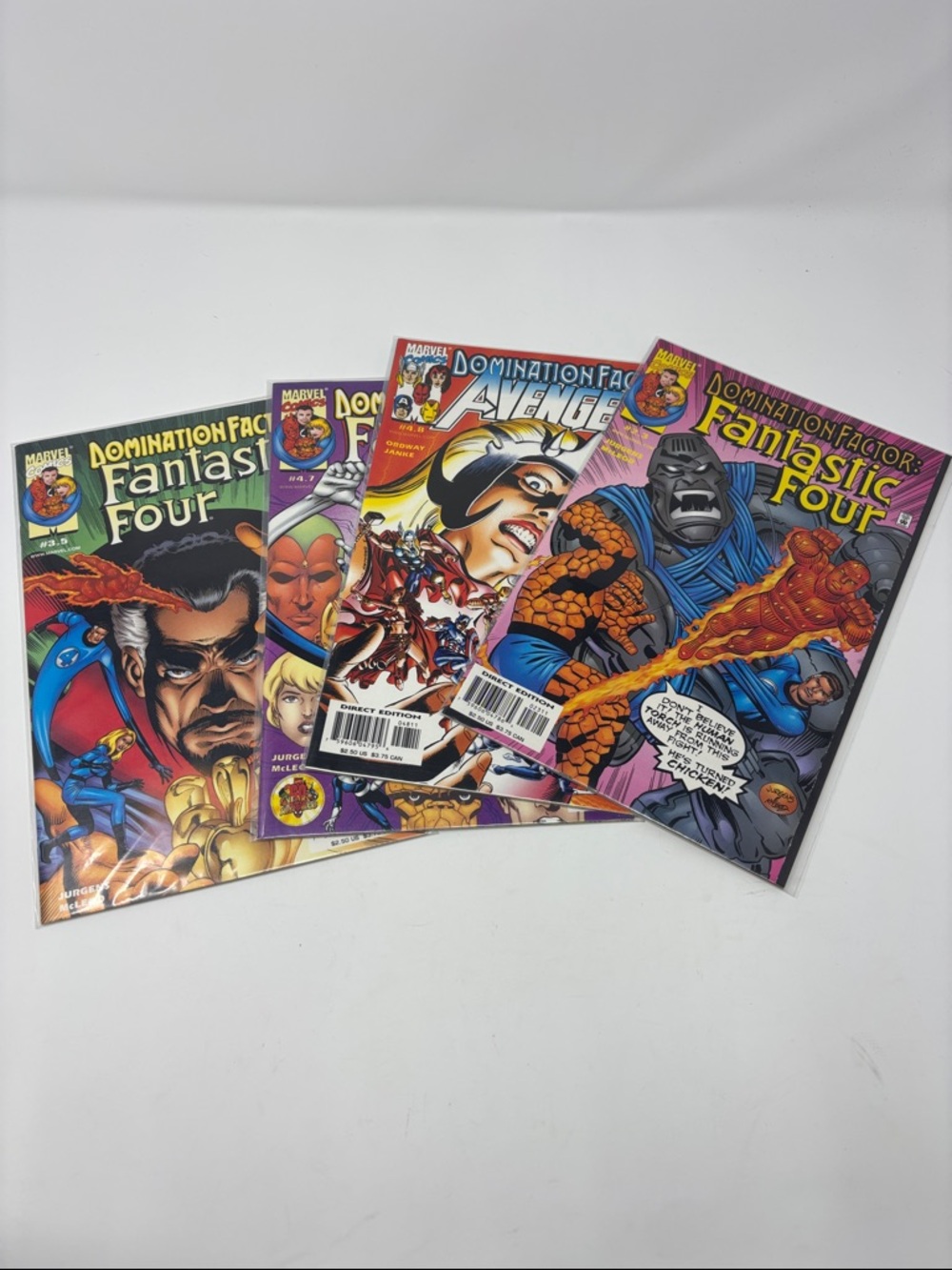 Marvel Colorful Domination Factor Comics - Blue, Purple, Orange Covers 4
